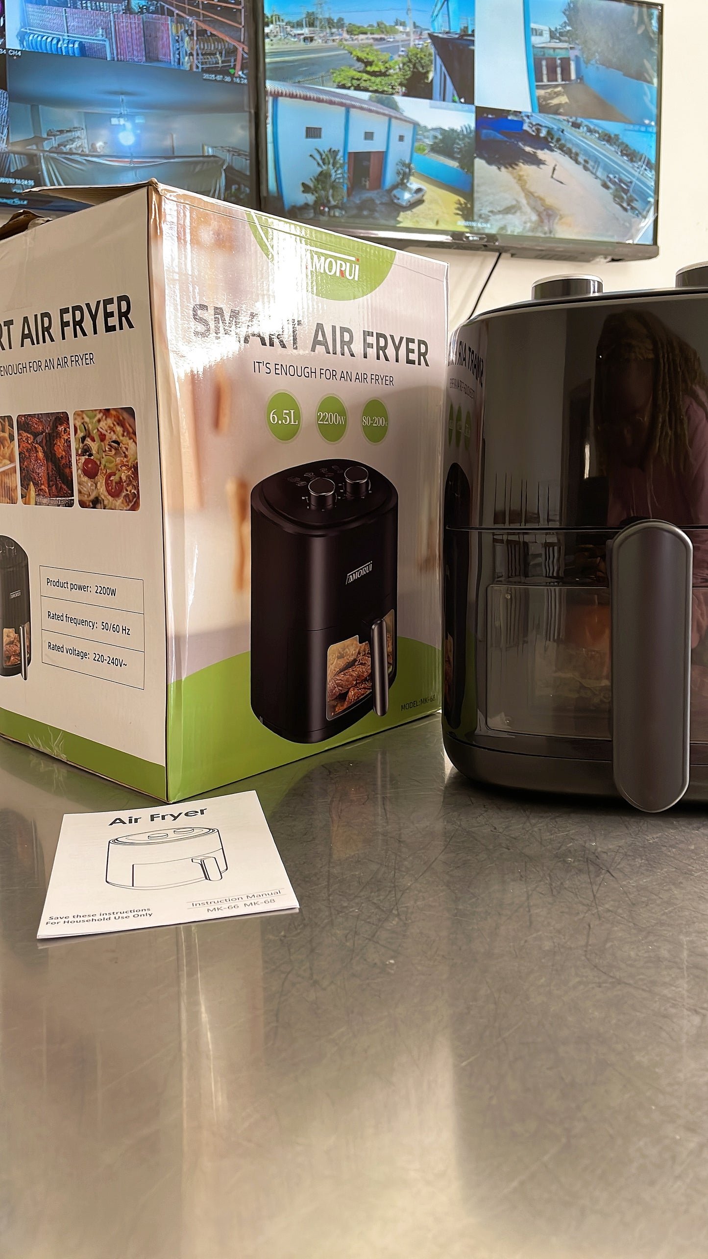 Venda por atacado nova fritadeira de ar de 6,5L